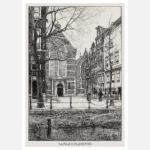 Amsterdam Little Walloon Square (Walen Pleintje) Poster