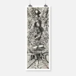 Weapon Trophy with a Closed Helmet on Top Poster