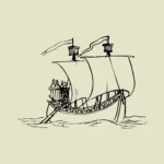 14th Century Ship Vector