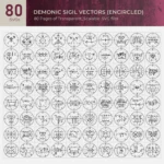 Demonic Sigil Vectors (Encircled) Collection