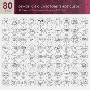 Demonic Sigils (Encircled) Vectors Collection