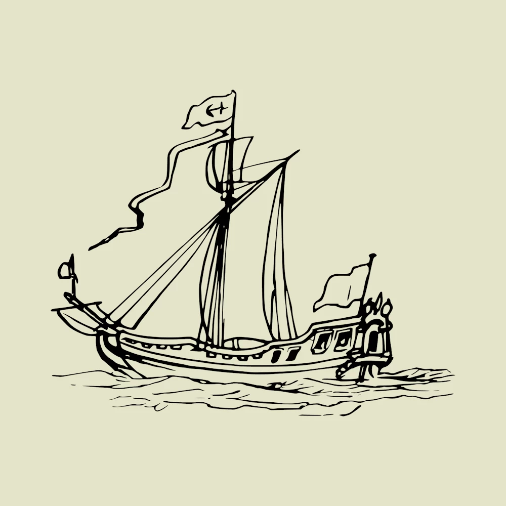 Duke of York's Pleasure Boat Ship Vector