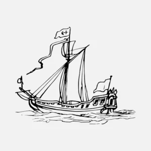 Duke of York's Pleasure Boat Ship Vector