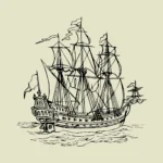 Duke of York's Ship 1661 Vector