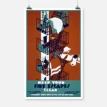 Keep Your Fire Escapes Clear Poster