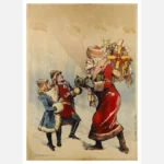 Santa with Presents Poster