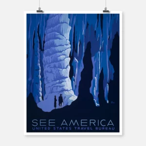 See America United States Travel Bureau Poster