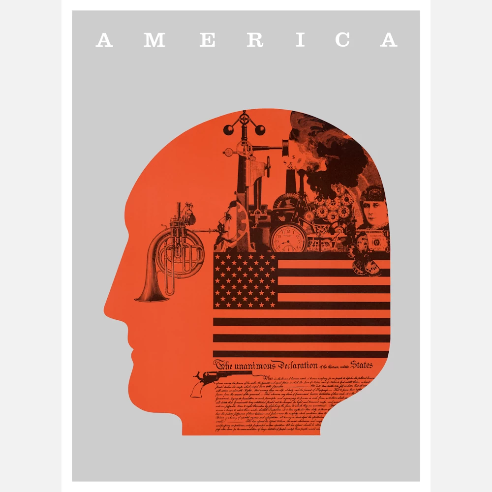 America The Unanimous Declaration of the Thirteen States Poster