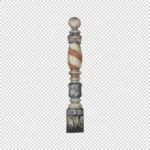 Rustic Barber Pole