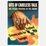 Bits of Careless Talk Are Pieced Together By The Enemy Poster