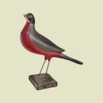 Carved Wood Robin