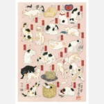 Cats as the Fifty-Three Stations of the Tokaido 2 Poster