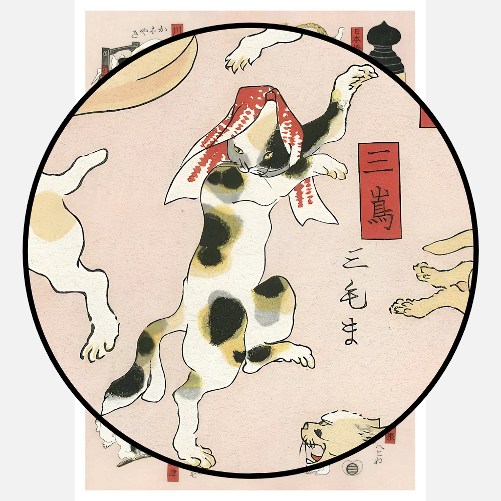 Cats as the Fifty-Three Stations of the Tokaido 3 Poster