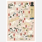 Cats as the Fifty-Three Stations of the Tokaido 3 Poster