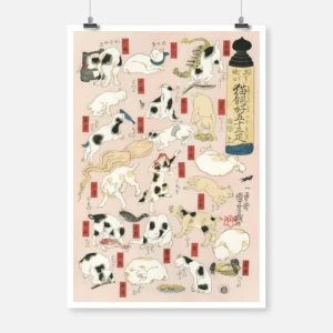 Cats as the Fifty-Three Stations of the Tokaido 3 Poster
