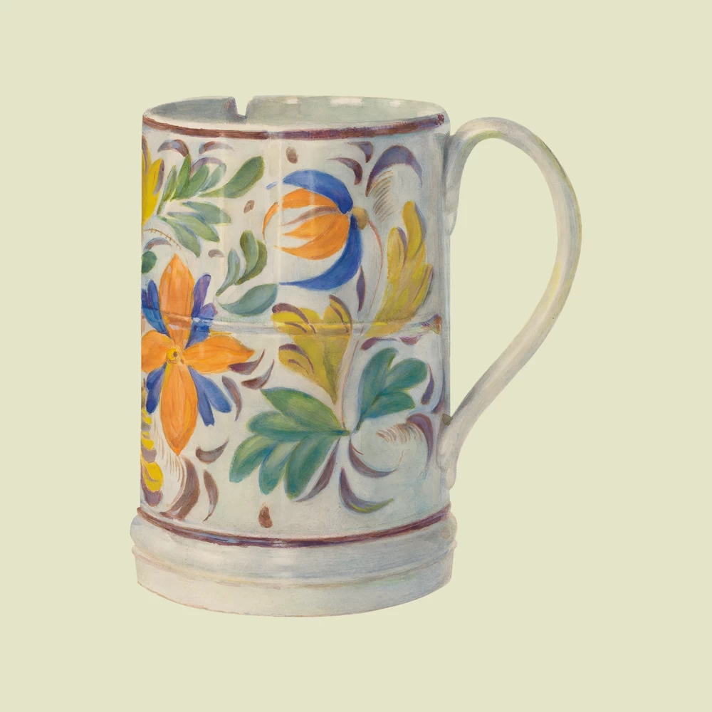 Chipped and Colorful Mug