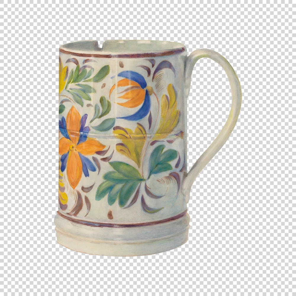 Chipped and Colorful Mug