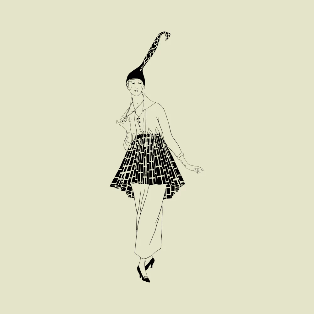 Costumes Parisiens No. 155 French Fashion Vector