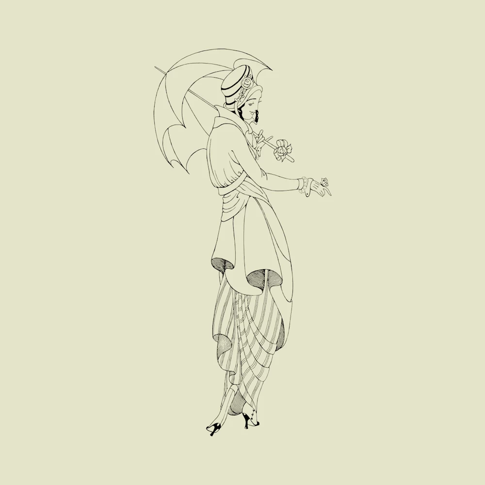 Costumes Parisiens No. 158 French Fashion Vector