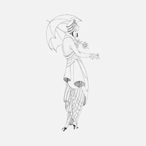 Costumes Parisiens No. 158 French Fashion Vector