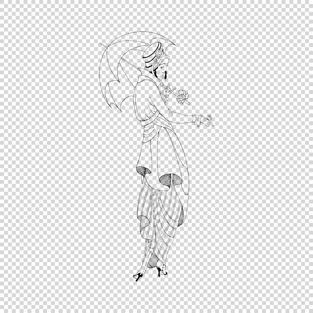 Costumes Parisiens No. 158 French Fashion Vector