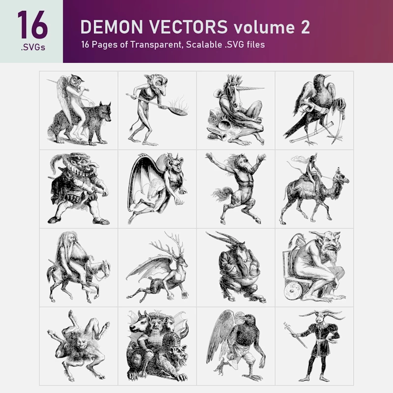 Demon Vectors 2 Collection