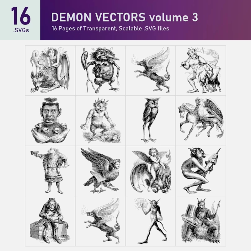 Demon Vectors 3 Collection