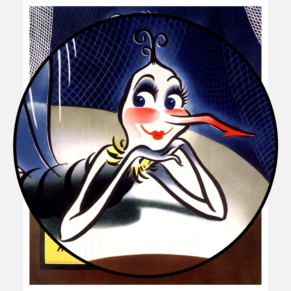 Don't Go To Bed with a Malaria Mosquito Poster