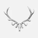 Elk Skull Drawing Vector