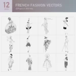 French Fashion Vector Collection