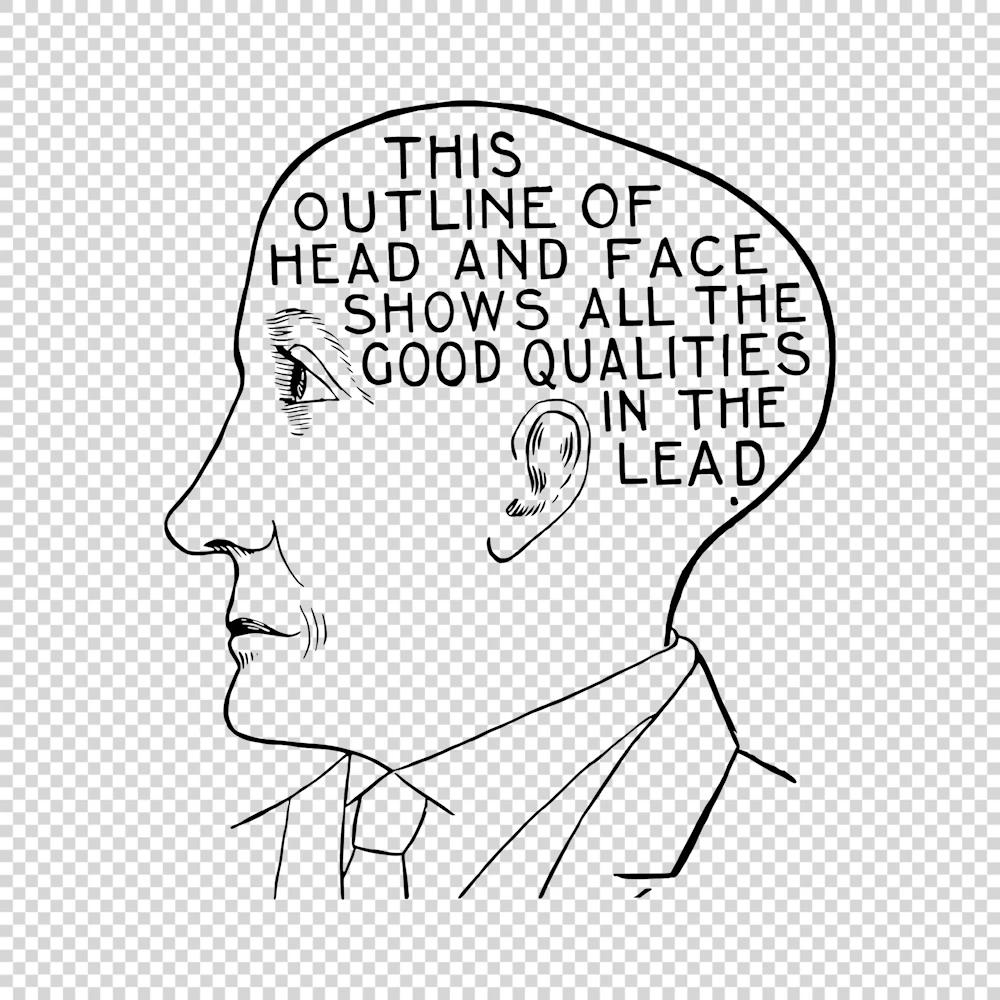 Good Qualities in the Lead Phrenology Vector