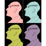 Looker Phrenological Vector