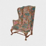 Palm Patterned Easy Chair