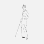 Petit Tailleur du Matin French Fashion Vector