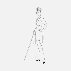 Petit Tailleur du Matin French Fashion Vector