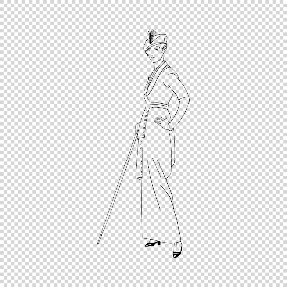 Petit Tailleur du Matin French Fashion Vector