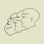 The Faces of Appetite, Force and Intellect Vector