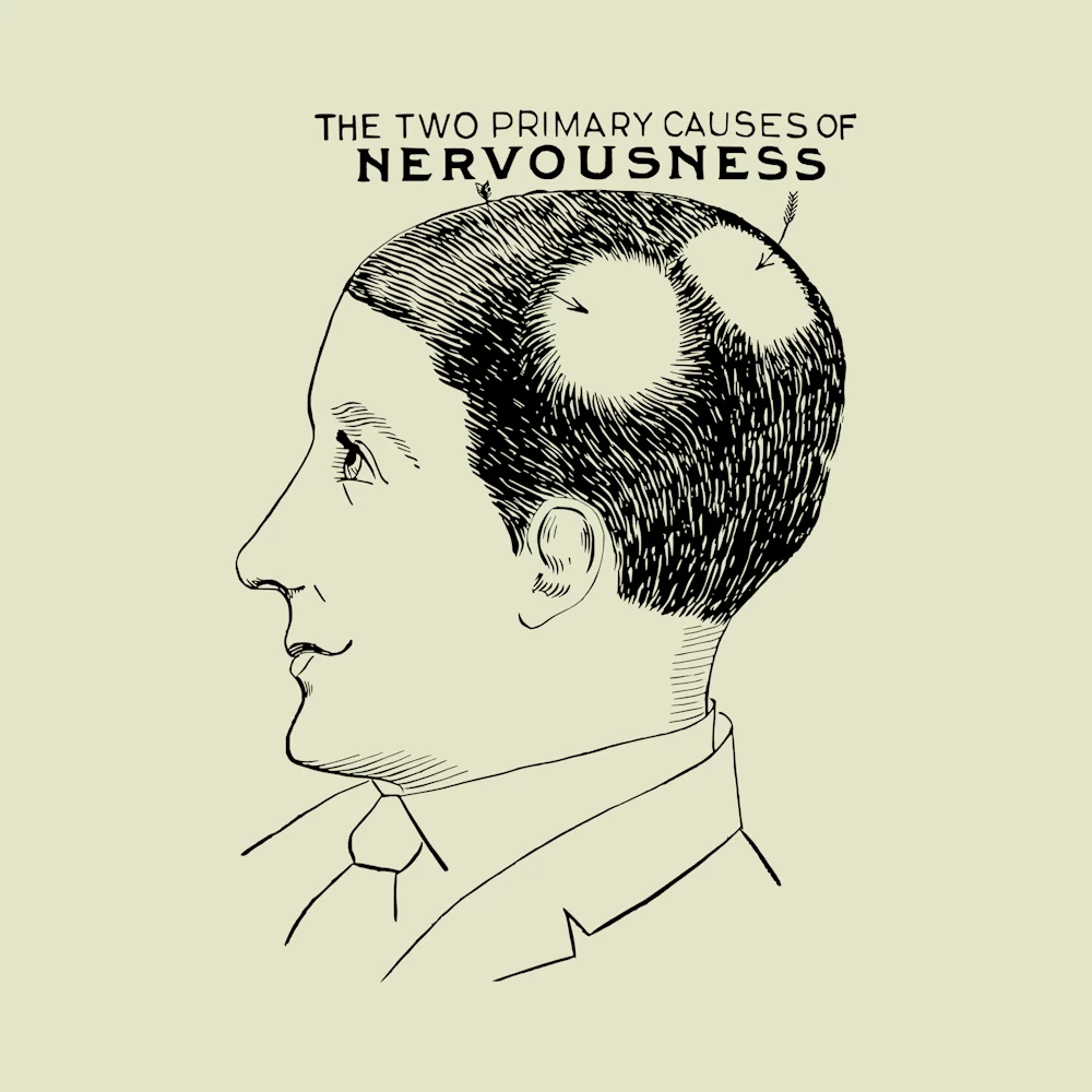 The Two Primary Causes of Nervousness Vector
