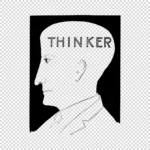 Thinker Phrenological Vector