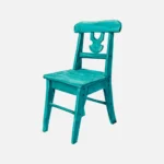 Turquoise Wooden Chair