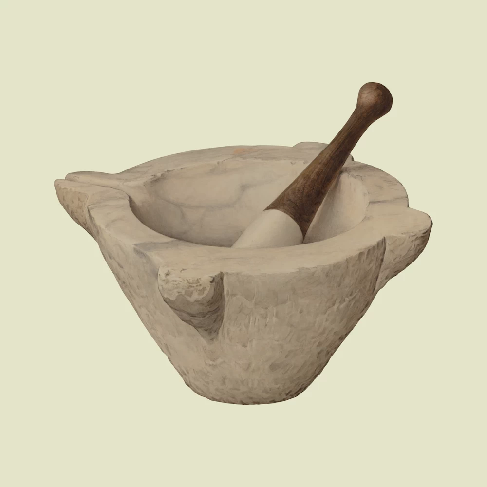 4 Corner Mortar and Pestle