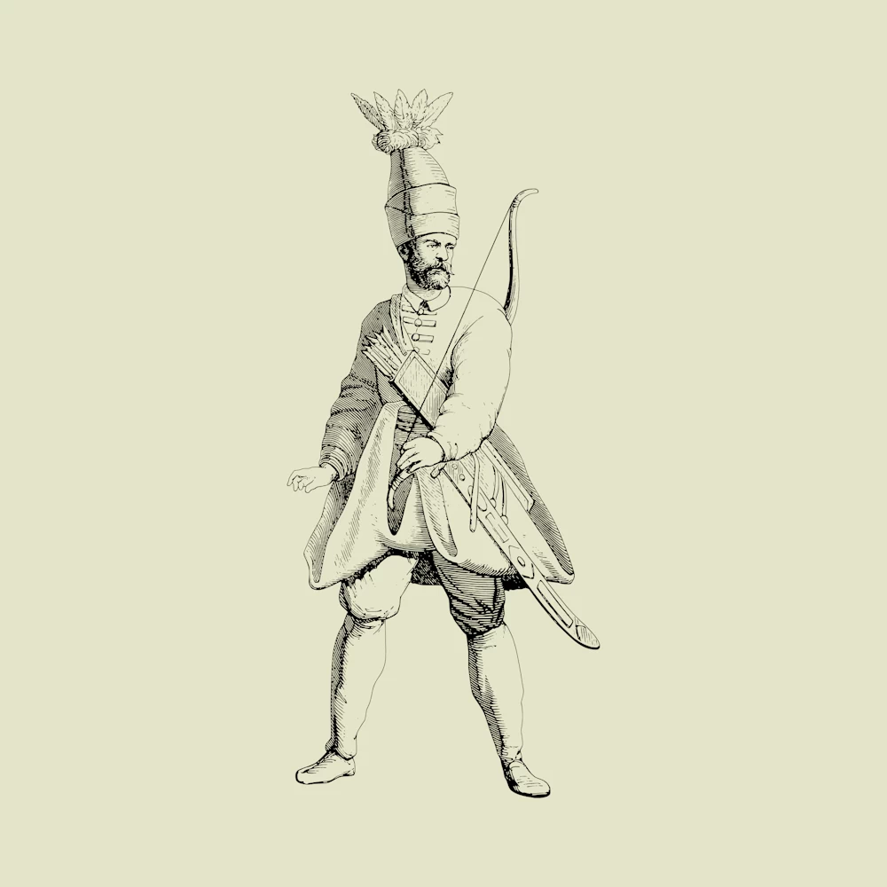 Archer from the Guard of the Sultan Vector