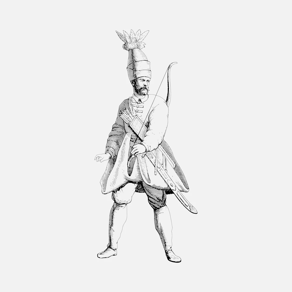 Archer from the Guard of the Sultan Vector
