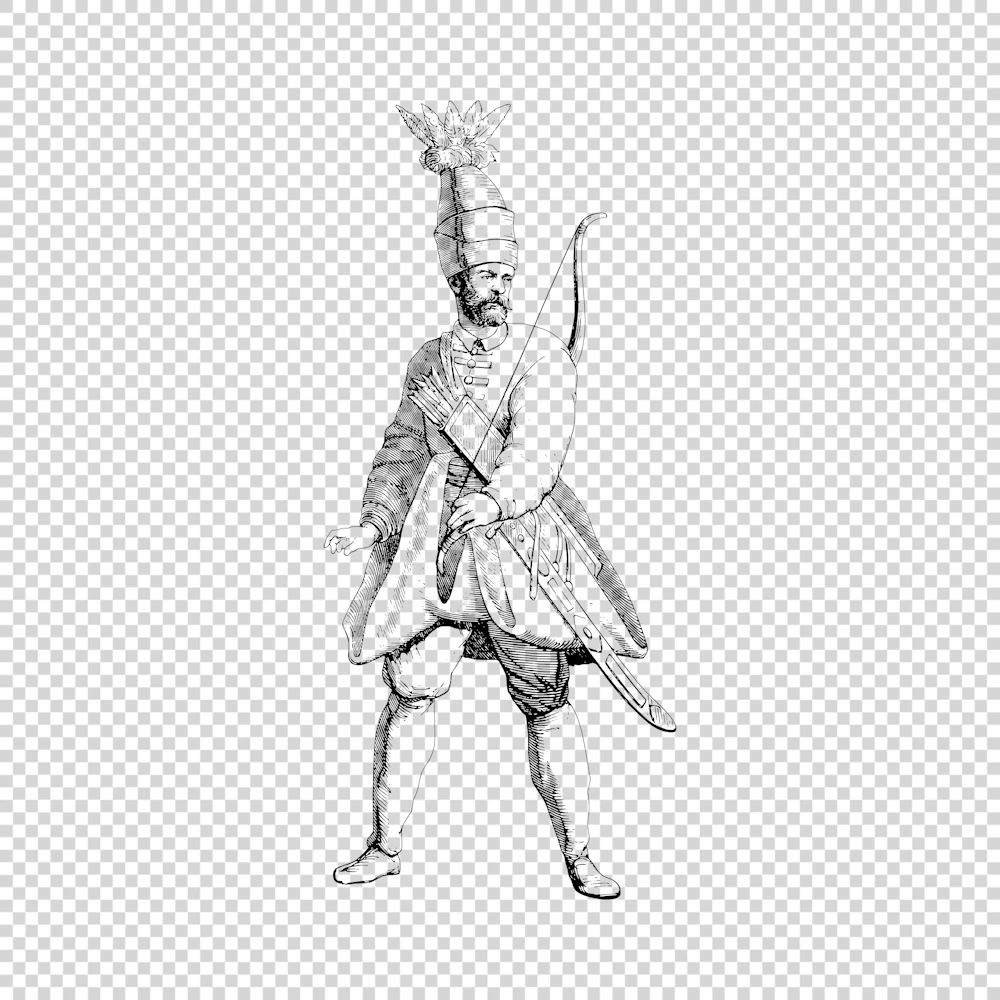 Archer from the Guard of the Sultan Vector
