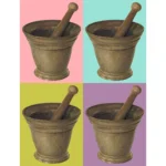 Brass Mortar and Pestle