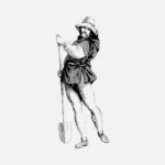Costume of the Peasants of Florence and all of Tuscany Vector