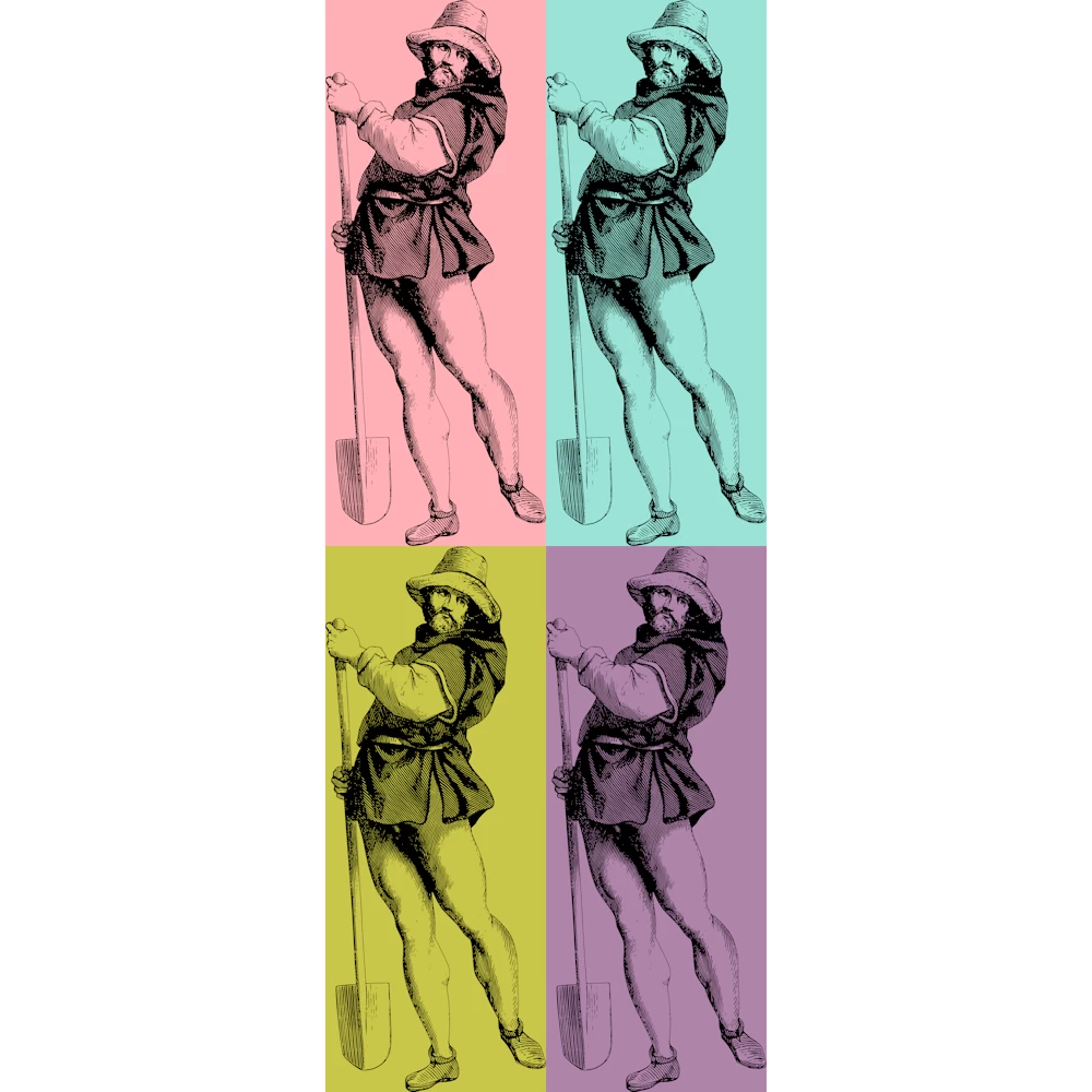 Costume of the Peasants of Florence and all of Tuscany Vector