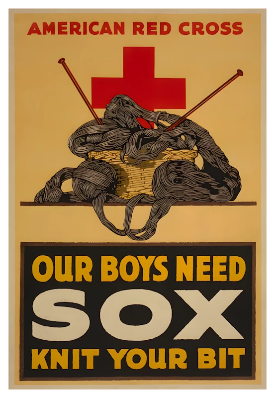 Our Boys Need Sox Knit Your Bit Poster