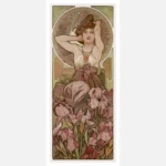 The Precious Stones Amethyst Alphonse Mucha Poster