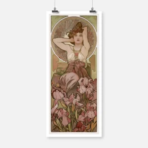 The Precious Stones Amethyst Alphonse Mucha Poster